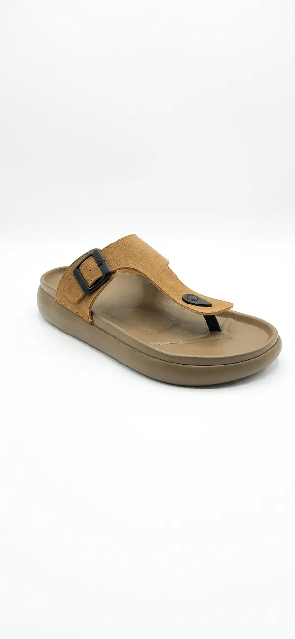 Tan_Polyurethane_Premium_Platform_Sandals_For_Men