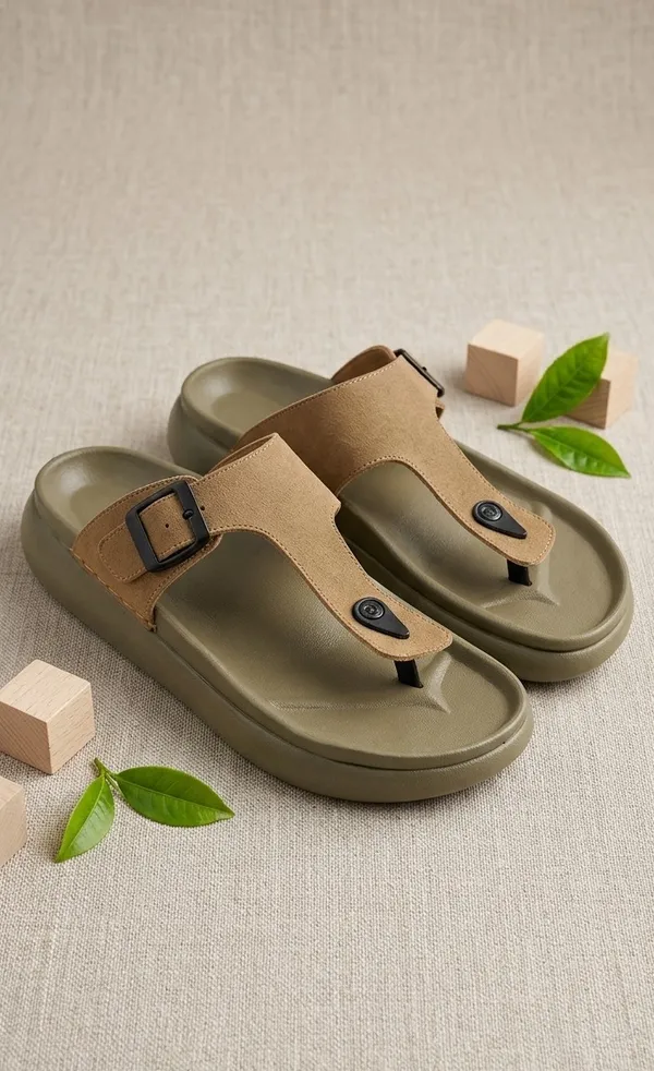 Tan_Polyurethane_Premium_Platform_Sandals_For_Men