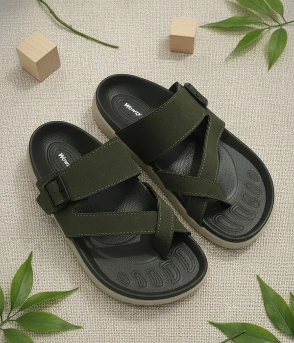 Green_Polyurethane_Premium_Sandals_For_Men