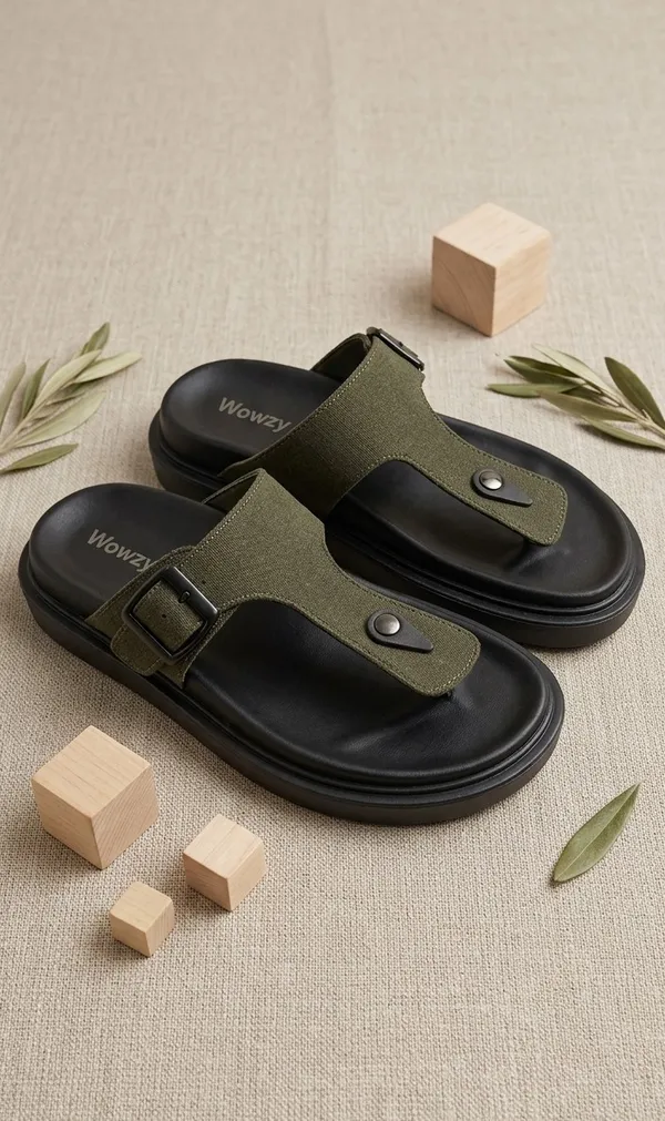 Green_Polyurethane_Premium_Sandals_For_Men