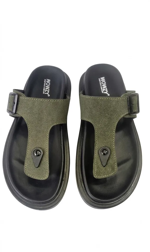 Green_Polyurethane_Premium_Sandals_For_Men