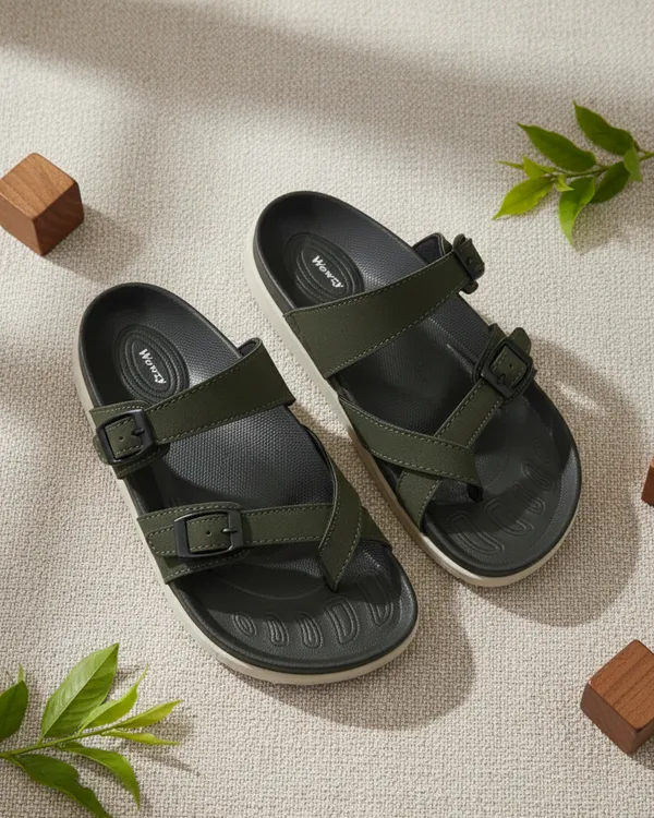 Green_Polyurethane_Premium_Sandals_For_Men