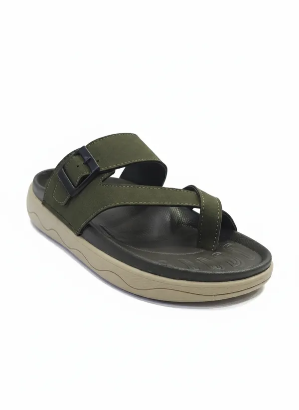 Green_Polyurethane_Premium_Sandals_For_Men