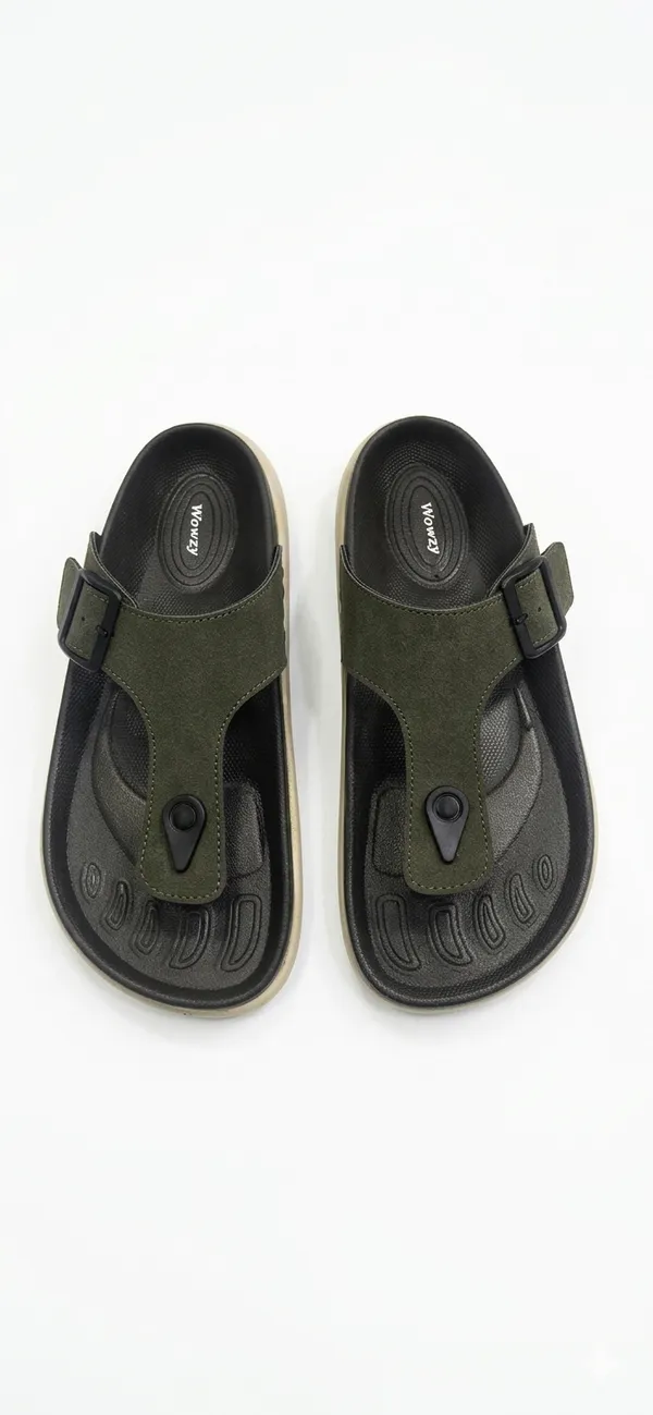 Black_Polyurethane_Premium_Sandals_For_Men