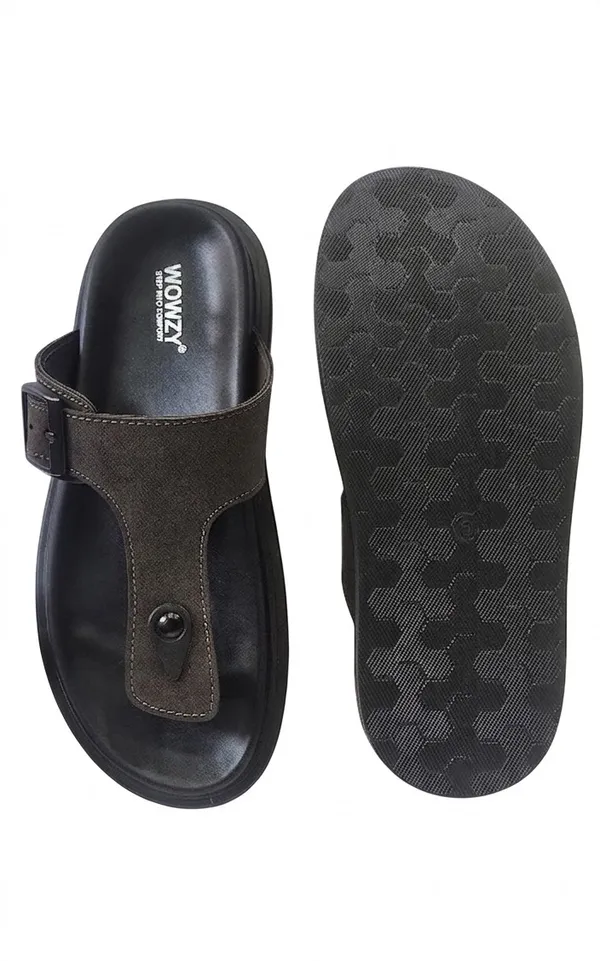 Black_Polyurethane_Premium_Sandals_For_Men