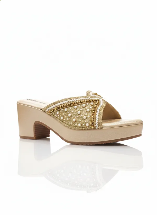 Cream_Polyurethane_Premium_Sandals_For_Women