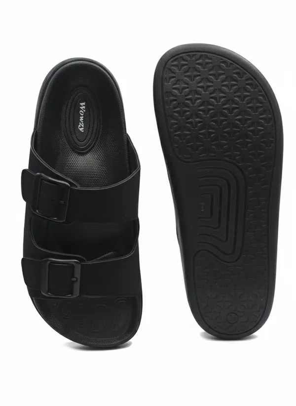 Black_Polyurethane_Premium_Slip-On_Sandals_For_Men