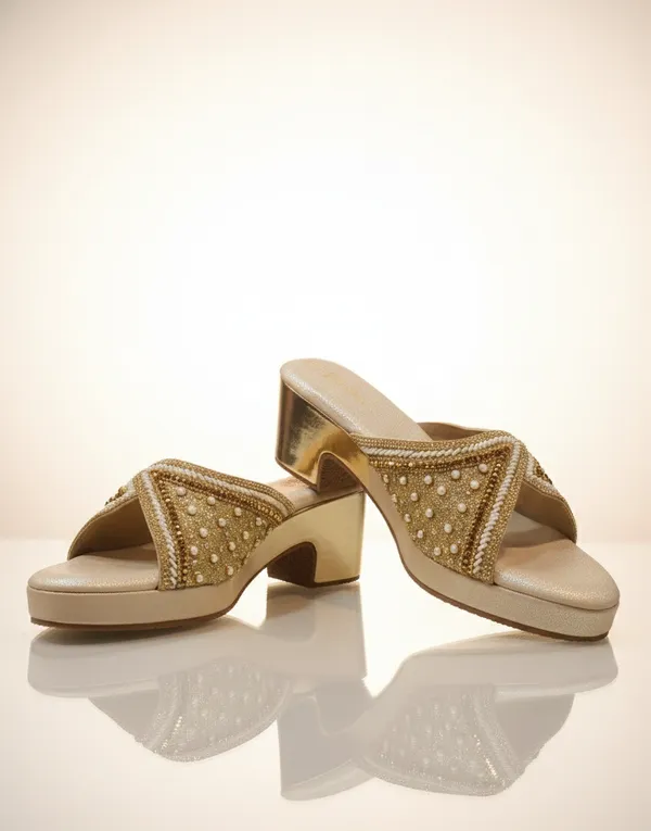 Cream_Polyurethane_Premium_Sandals_For_Women