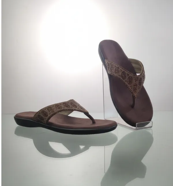 Brown_Polyurethane_Premium_Sandals_For_Women