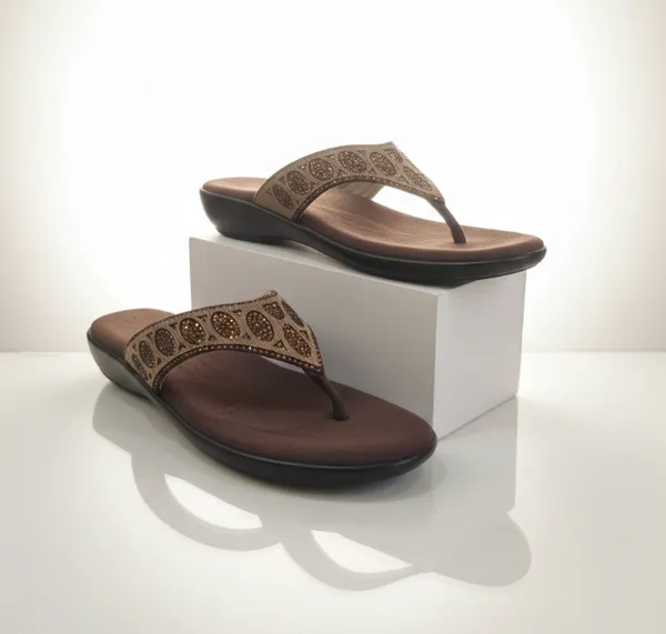 Brown_Polyurethane_Premium_Sandals_For_Women