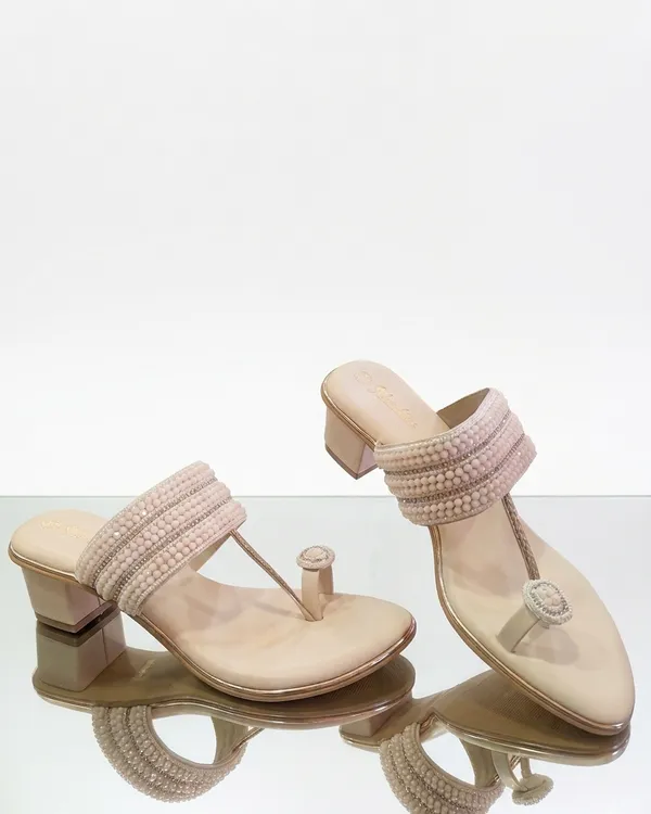 Cream_Polyurethane_Premium_Sandals_For_Women