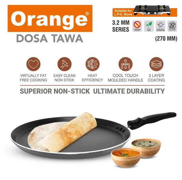 Aluminium_Hard_Anodised_3.2Mm_Non-Stick_Dosa_Uttapam_Flat_Tawa