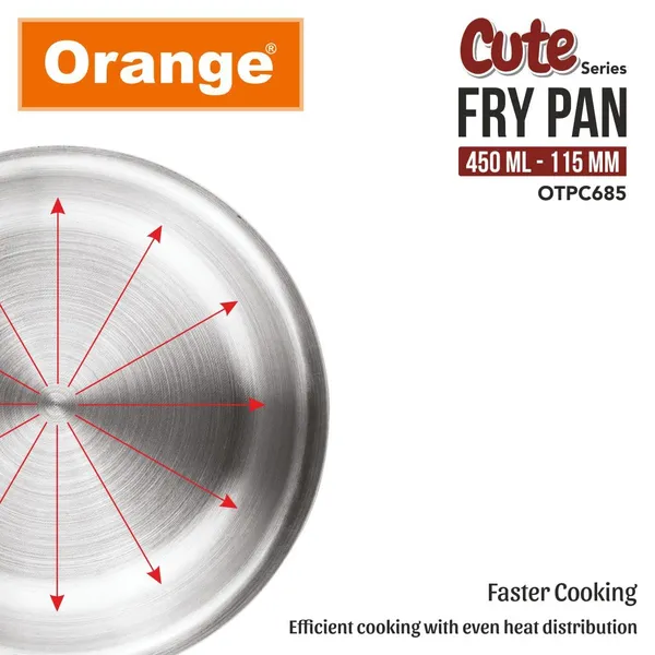 Triply_Stainless_Steel_Mini/Baby/Small_Sized_(Cute_Fry_Pan_450_ML)_|_Heavy_Bottom_|_Induction_Friendly_|_2.5mm_Thickness_|_Cool_Touch_Bakelite_Stainless_Steel_Handle_|_5Year_Warranty