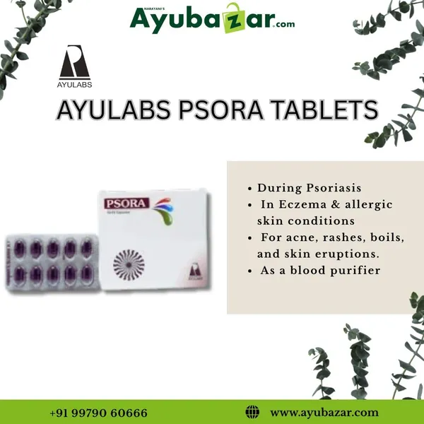 Ayulabs_Psora_Capsule_Pack_Of_100_Caps_Useful_For_Skin_Wellness