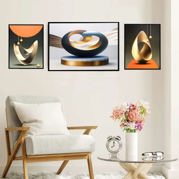 Artsy_Toroide_MinimalåÊ_Set_of_3_Canvas_Painting_For_Home_D̩cor