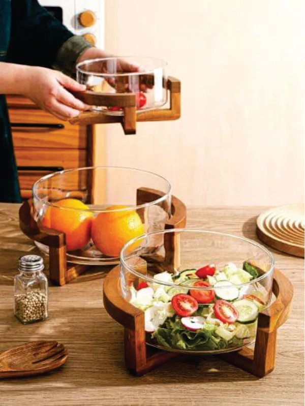 Salad_Bowl_Multi_Purpose_Mixing_Bowl_Serving_Bowl_for_Appetizer_Chips_Family_Small|Home_&_Garden_|_Kitchen_Dining_&_Bar_|_Dinnerware_&_Serving_Dishes_|1_Salad_Bowl_with_Wood_Base