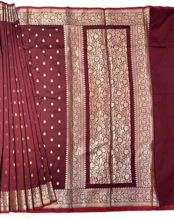 Brown_Silk_Saree_With_Brocade_Border_For_Women