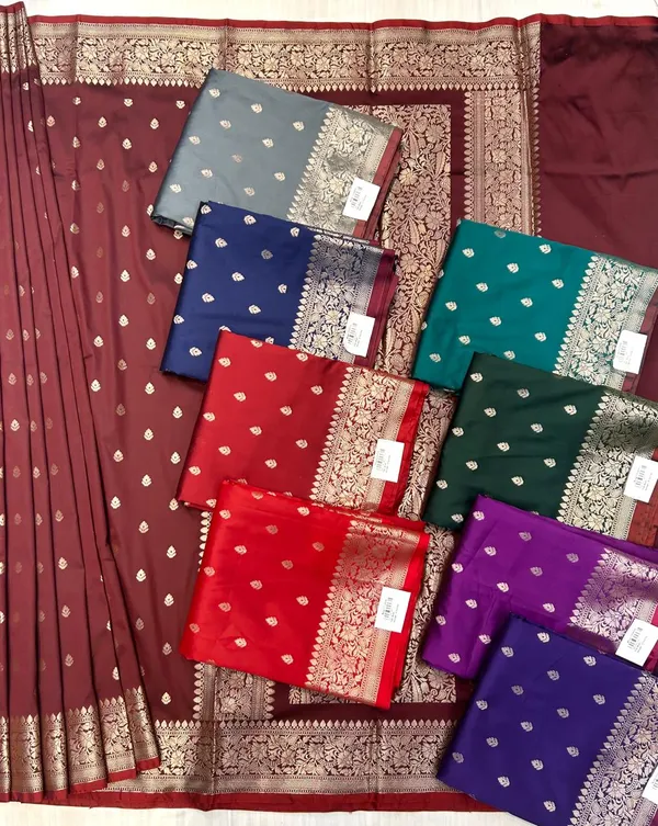 Brown_Silk_Saree_With_Brocade_Border_For_Women