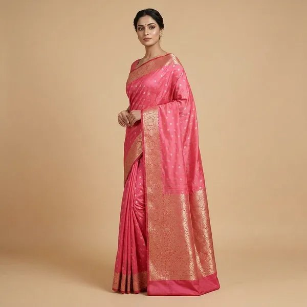 Pink_Silk_Saree_With_Zari_Work_For_Women