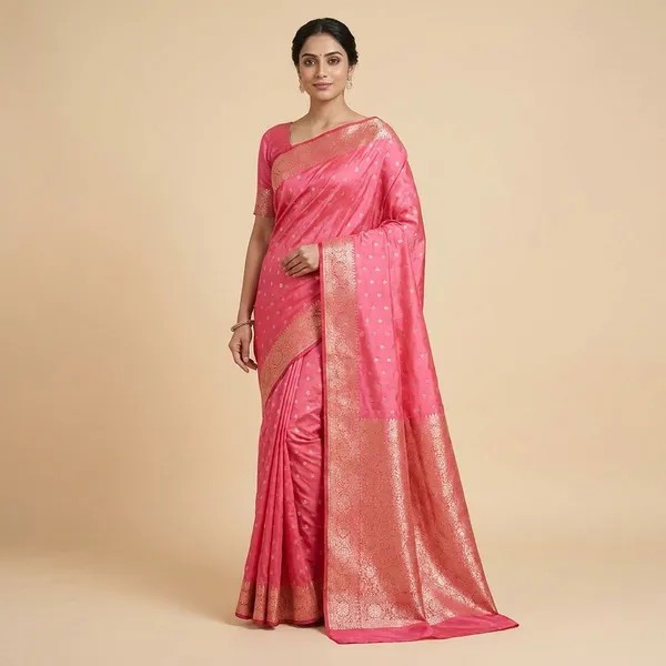 Pink_Silk_Saree_With_Zari_Work_For_Women