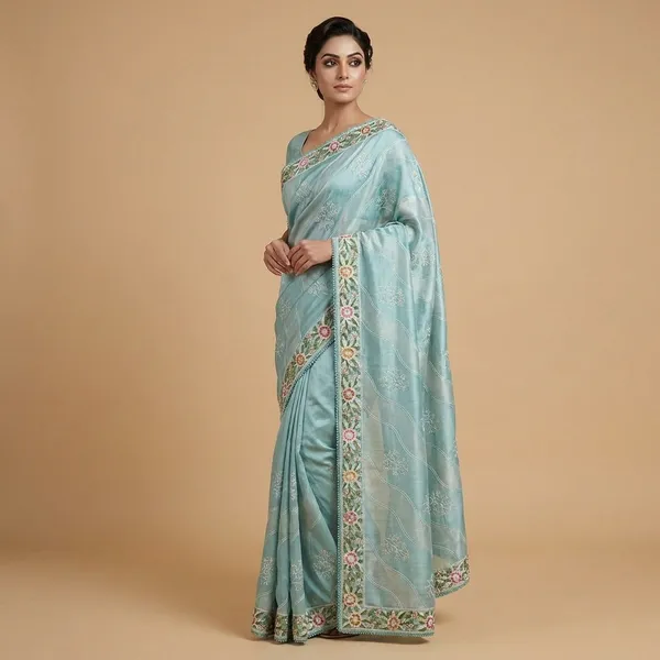 Sky_Blue_Pastel_Shades_Silk_Designer_Saree_For_Women