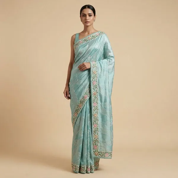 Sky_Blue_Pastel_Shades_Silk_Designer_Saree_For_Women