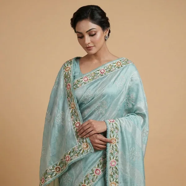 Sky_Blue_Pastel_Shades_Silk_Designer_Saree_For_Women