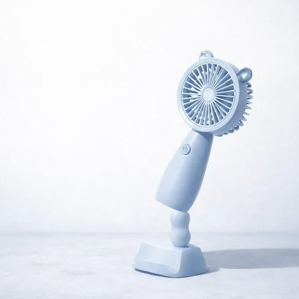 Blue_Portable_Fan_Plastic_For_Unisex