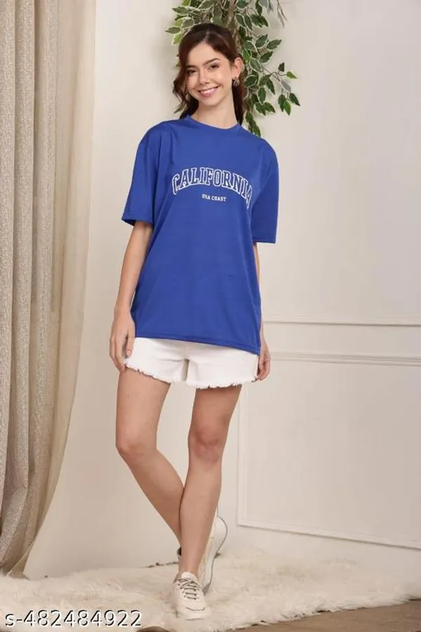 Blue_T-Shirt_Cotton_For_Women