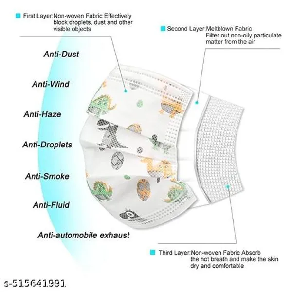 Sky_Blue_Mask_Non-Woven_Fabric_For_Kids