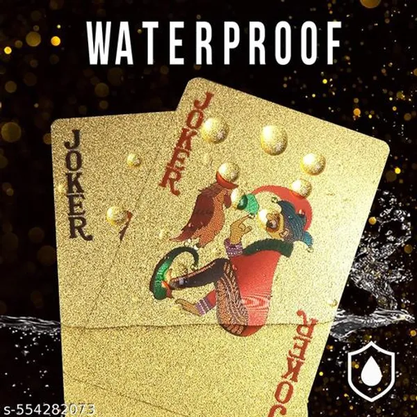 Golden_Playing_Cards_Plastic_For_Unisex