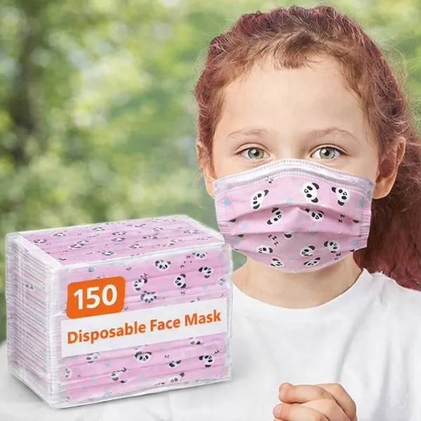 Pink_Mask_Non-Woven_Fabric_For_Kids