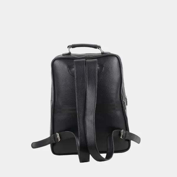 Absolute_Global_Meyvin_Baron_Student_Backpack_For_Laptop_,_Tabletand_Accessories_-_Classic_Black_,_12_X_5_X16_,_Durable_Pvc_,_Multiple_Pockets_,_Penand_Card_Slots