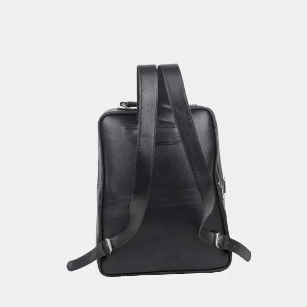 Absolute_Global_Meyvin_Baron_Student_Backpack_For_Laptop_,_Tabletand_Accessories_-_Classic_Black_,_12_X_5_X16_,_Durable_Pvc_,_Multiple_Pockets_,_Penand_Card_Slots