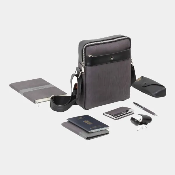 Noble_Messenger_Bag_For_Menand_Women_,_Stylish_Pu_Crossbody_Shoulder_Bag_For_Students_,_Compactand_Lightweight_Sling_Bag_With_Multi-Pocket_Organization_,_Grey