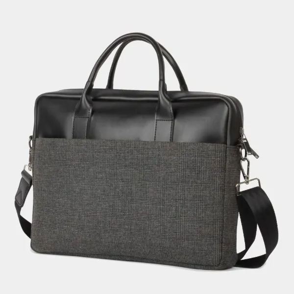 Absolute_Global_Premium_Laptop_Bag_For_Menand_Women_,_Pu_Leatherand_Woolen_Fabric_,_Fits_Up_To_16_Inch_Laptop_,_Lightweightand_Stylish_Office_Briefcase_,_Padded_Compartment_-_Black