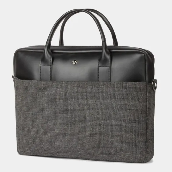 Absolute_Global_Premium_Laptop_Bag_For_Menand_Women_,_Pu_Leatherand_Woolen_Fabric_,_Fits_Up_To_16_Inch_Laptop_,_Lightweightand_Stylish_Office_Briefcase_,_Padded_Compartment_-_Black
