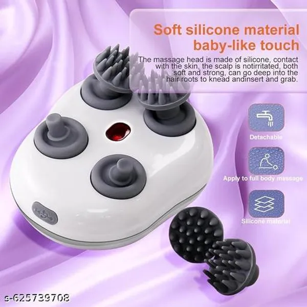 White_Head_Massager_Silicone_For_Unisex