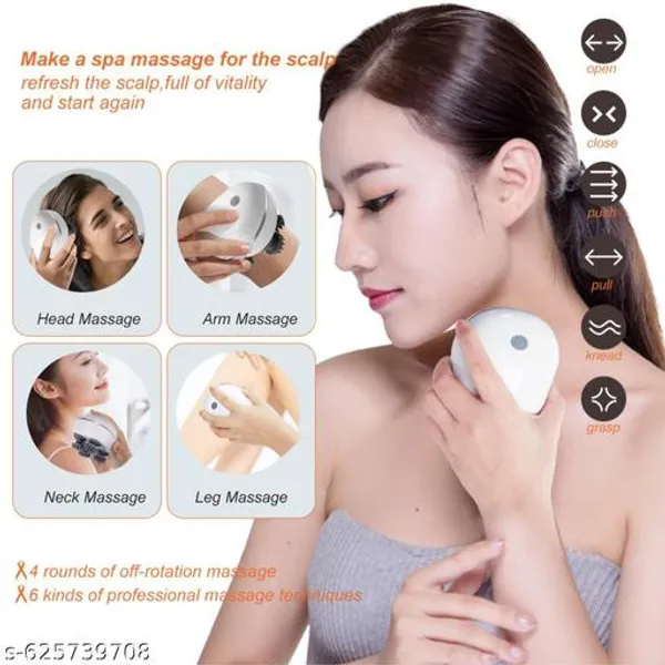 White_Head_Massager_Silicone_For_Unisex