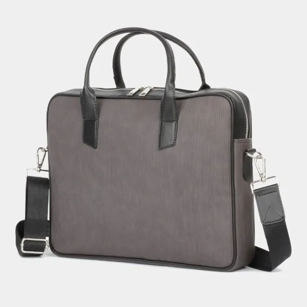 Absolute_Global_Noble_Slim_Laptop_Bag_For_15.6_Inch_Laptops_Waterproof_Pu_Leather_,_Padded_Compartment_,_Adjustable_Strap_Grey