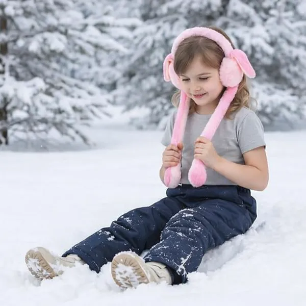 Pink_And_White_Earmuff_Faux_Fur_For_Unisex