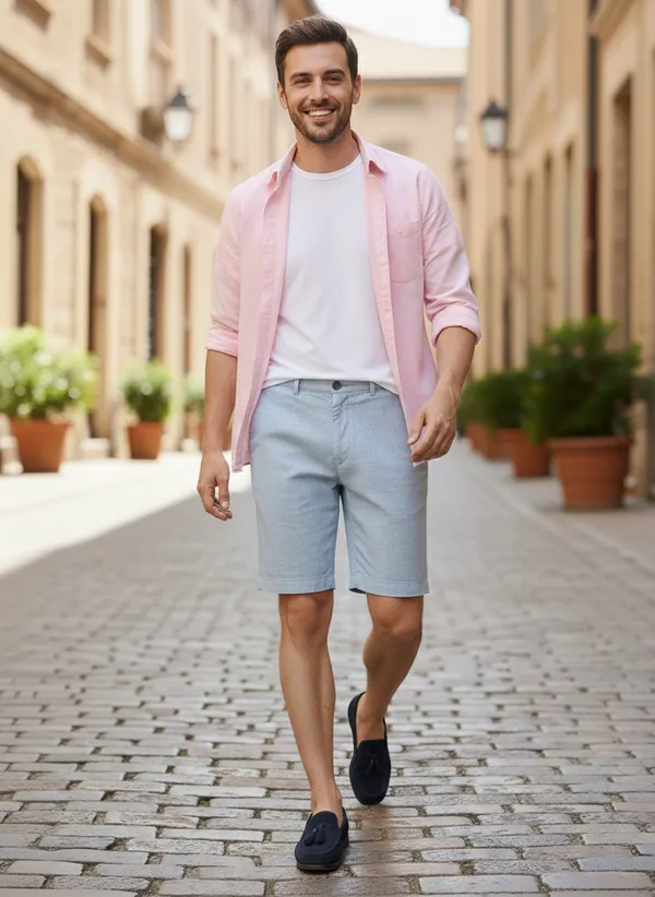 Men's_Flat_Front_Linen_Chino_Shorts