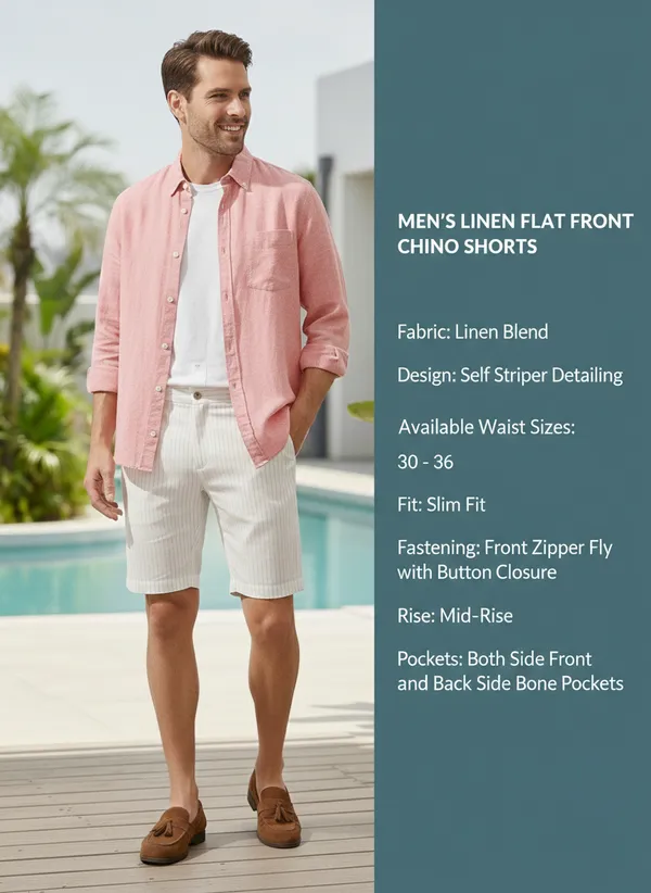 Men's_Flat_Front_Linen_Shorts