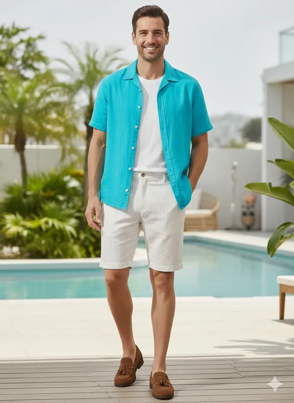 Men's_Flat_Front_Linen_Shorts