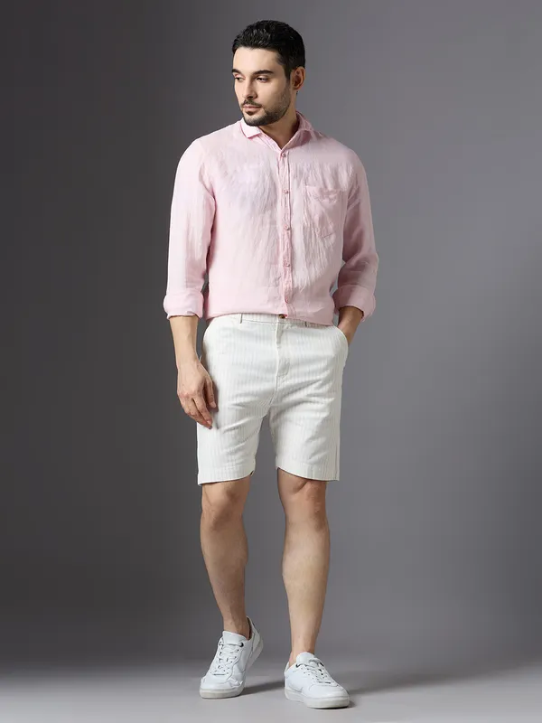 Men's_Flat_Front_Linen_Shorts