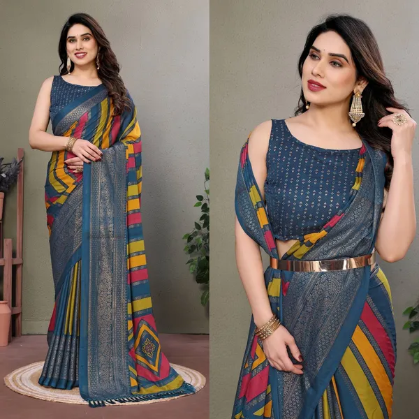 Multicolor_Striped_Saree_With_Embellished_Border