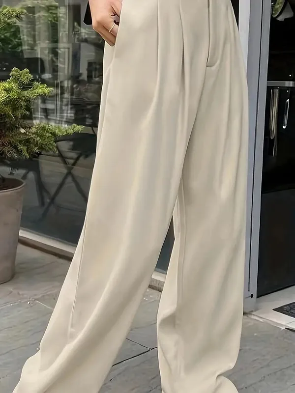 High-Waisted_Wide_Leg_Pleated_Trousers_-_Beige