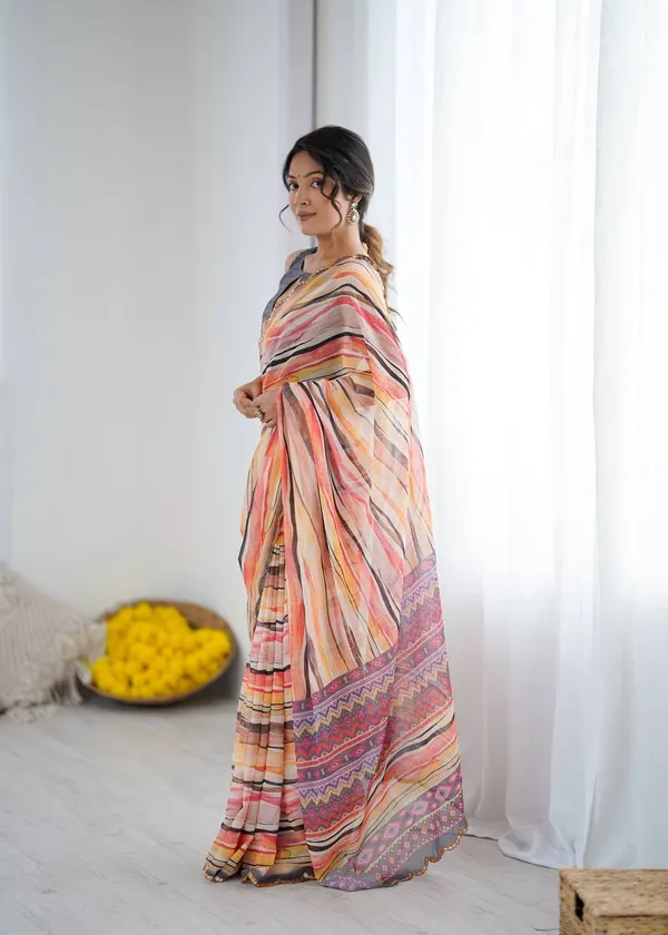 Multicolor_Striped_Saree_With_Embellished_Border
