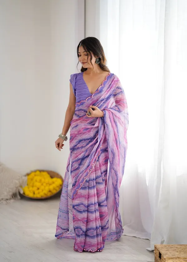Purple_And_Pink_Tie-Dye_Saree_With_Mirror_Border