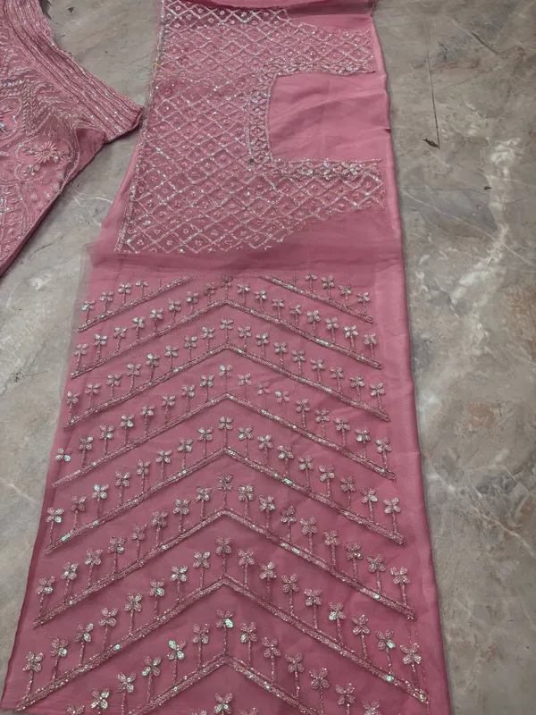 Pink_Embellished_Lehenga_Choli_Set_With_Heavy_Sequin_And_Bead_Work